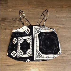 Topshop Paisley Print Top